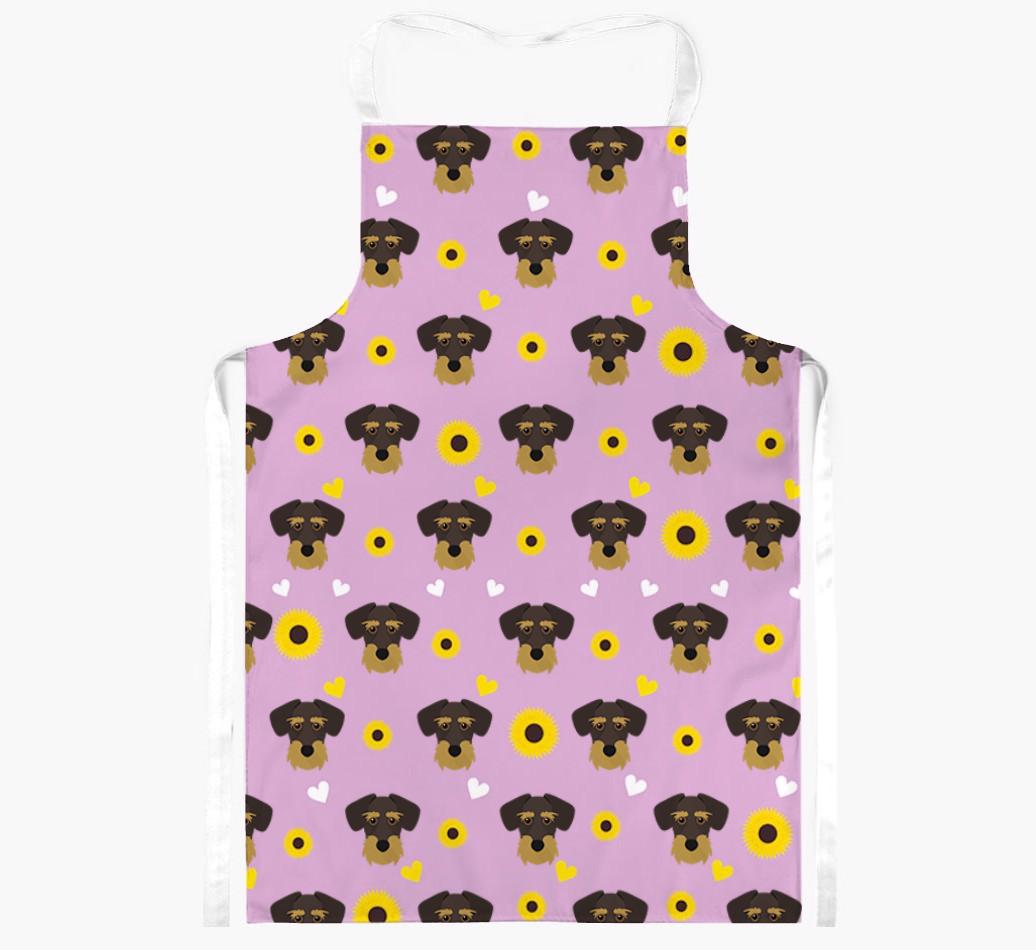 Sunflower Pattern: Personalized {breedFullName} Apron