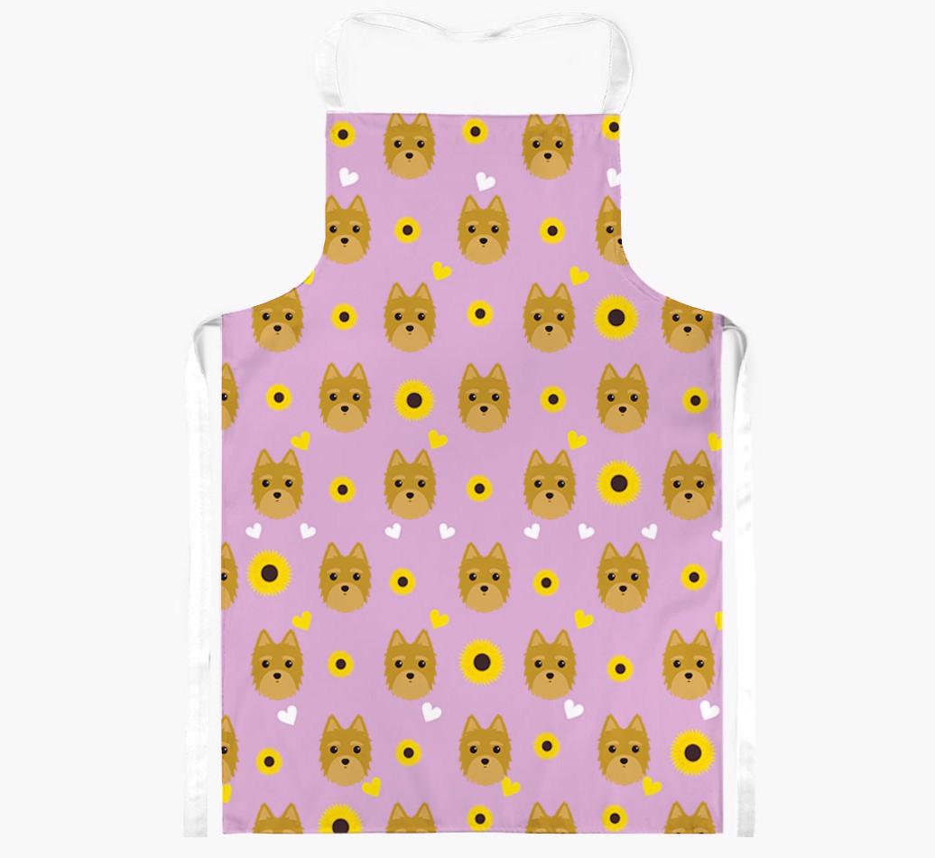 Sunflower Pattern: Personalized {breedFullName} Apron
