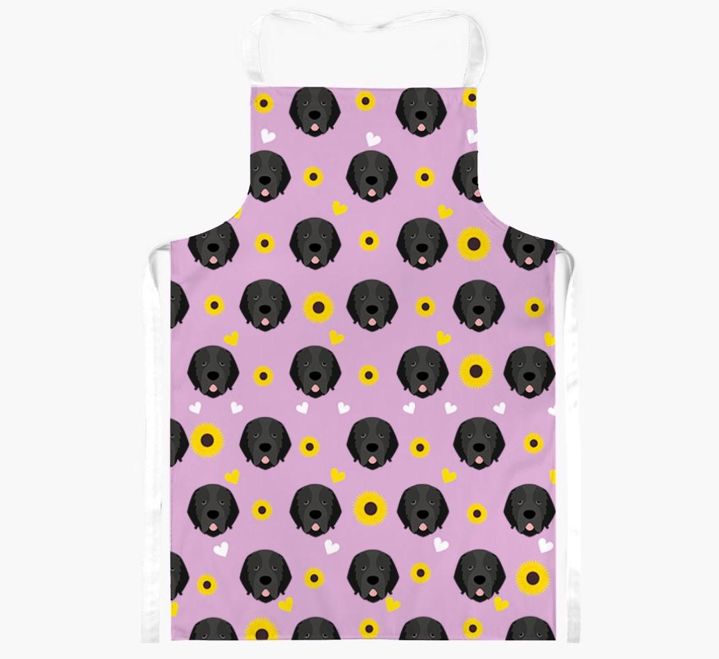 Sunflower Pattern: Personalized {breedFullName} Apron
