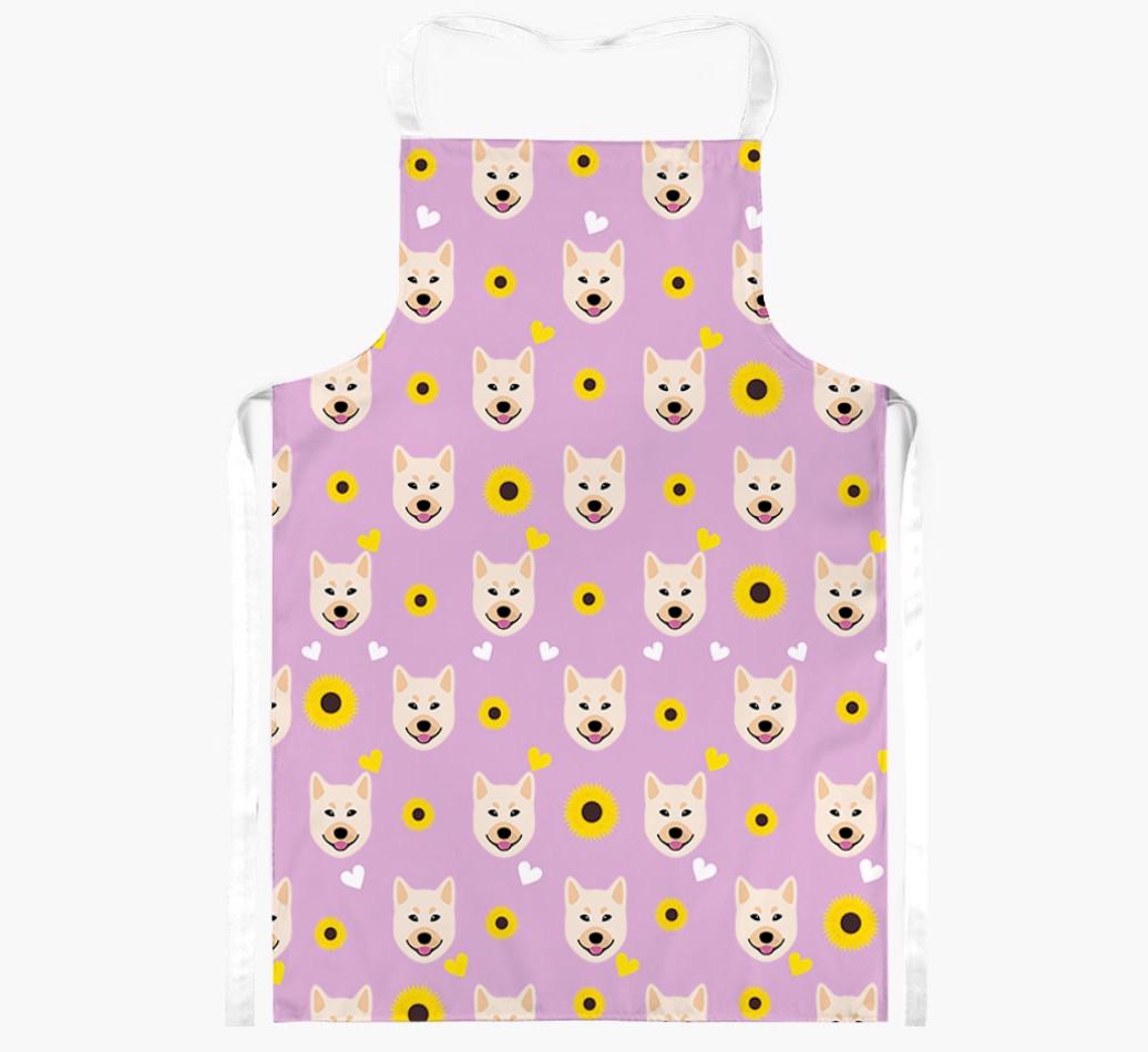 Sunflower Pattern: Personalized {breedFullName} Apron