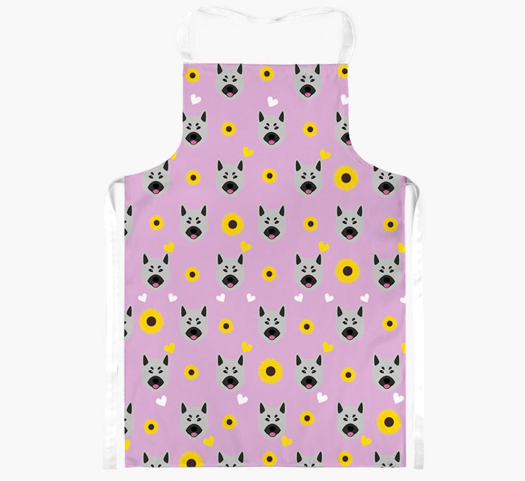Sunflower Pattern: Personalized {breedFullName} Apron