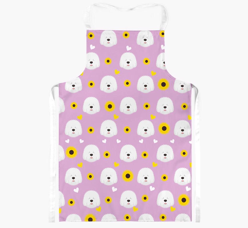 Sunflower Pattern: Personalized {breedFullName} Apron