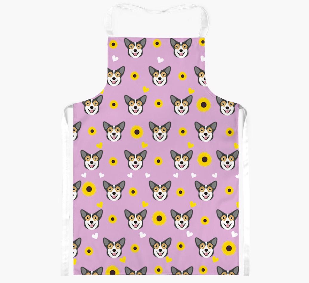Sunflower Pattern: Personalized {breedFullName} Apron