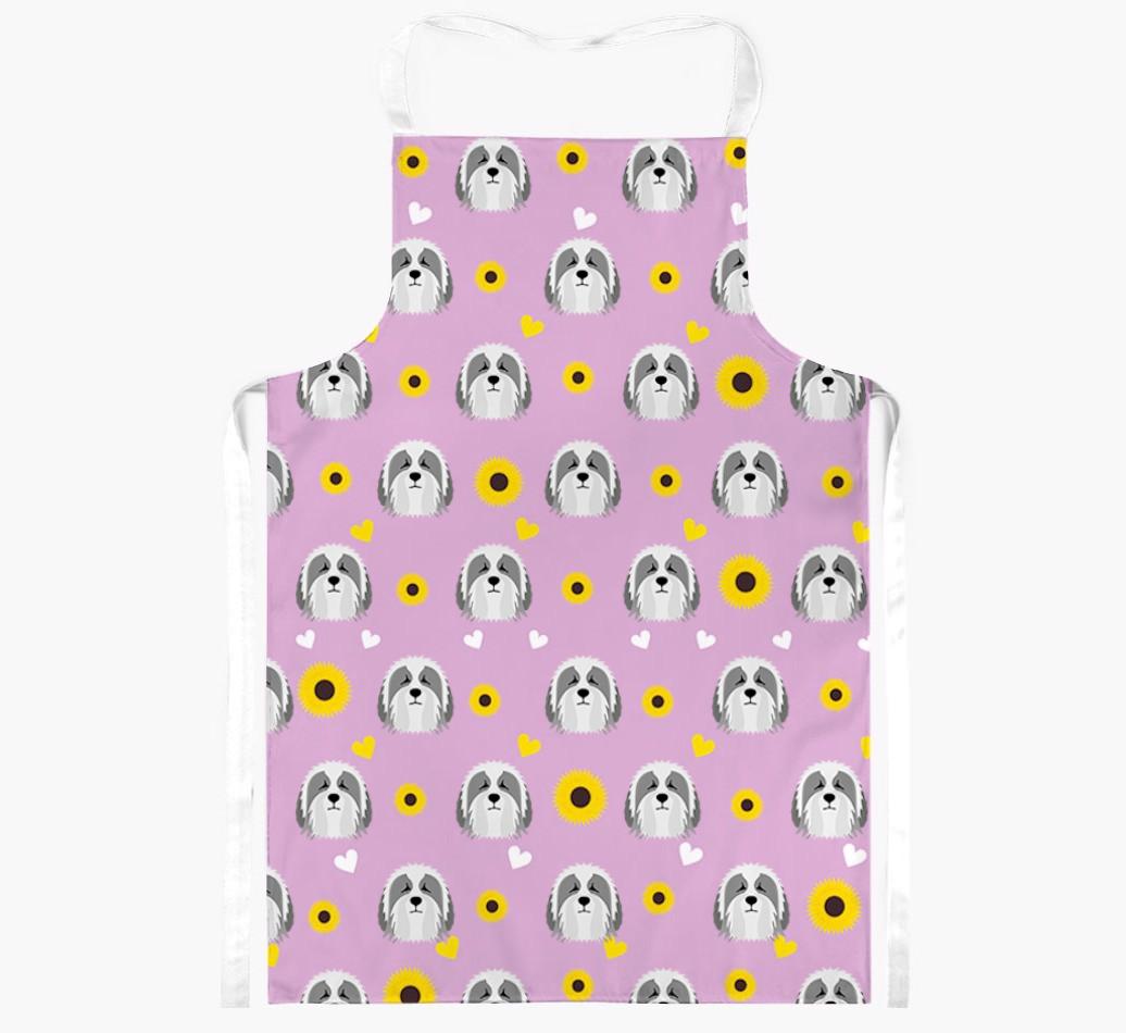 Sunflower Pattern: Personalized {breedFullName} Apron