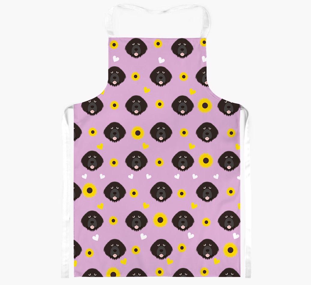 Sunflower Pattern: Personalized {breedFullName} Apron