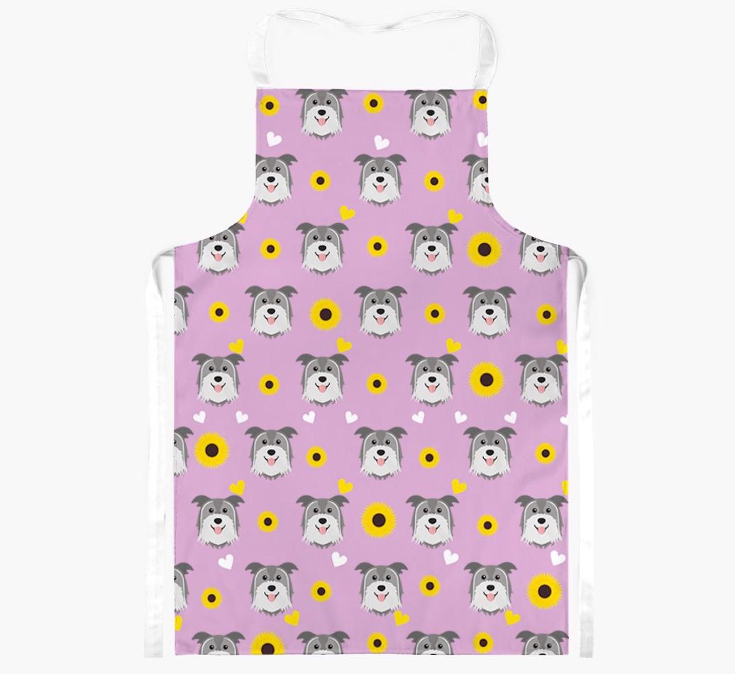 Sunflower Pattern: Personalized {breedFullName} Apron