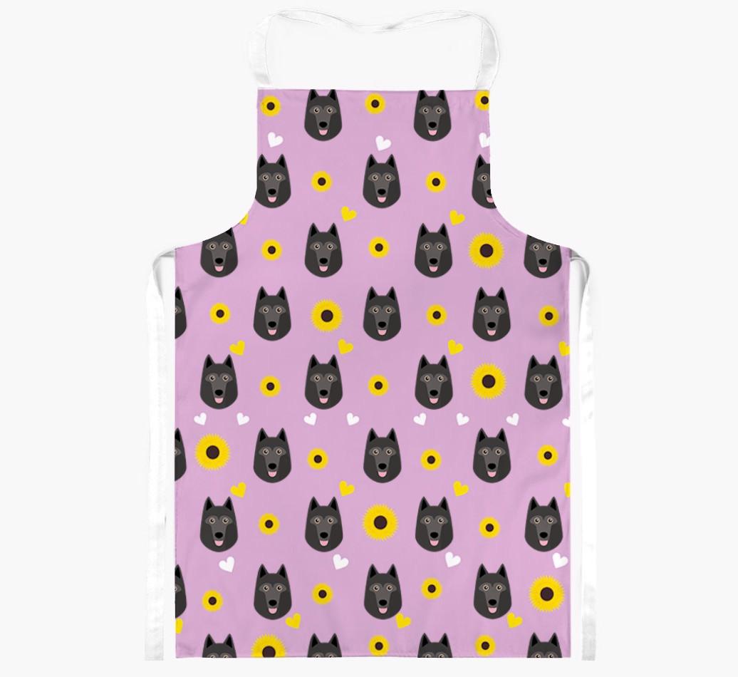 Sunflower Pattern: Personalized {breedFullName} Apron