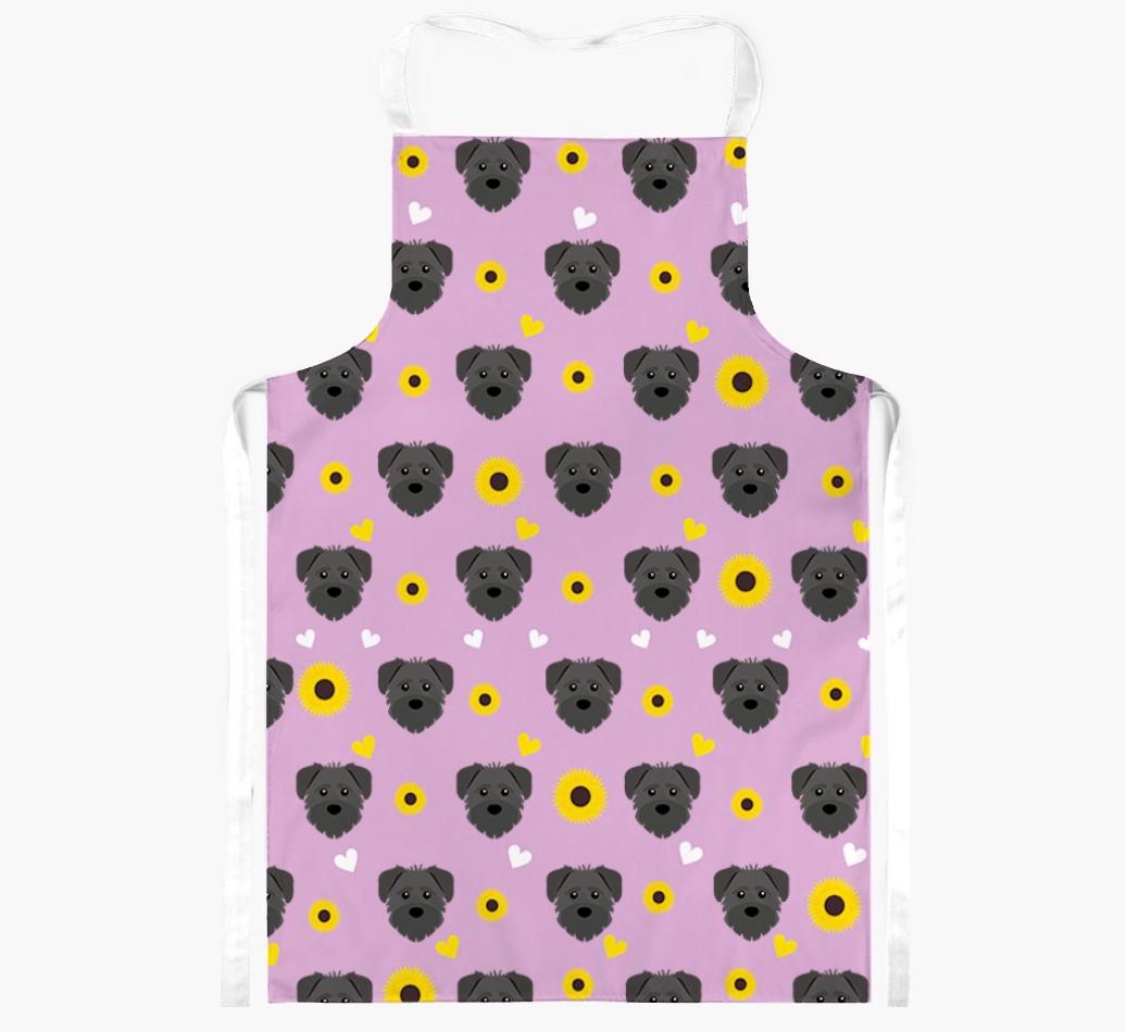 Sunflower Pattern: Personalized {breedFullName} Apron