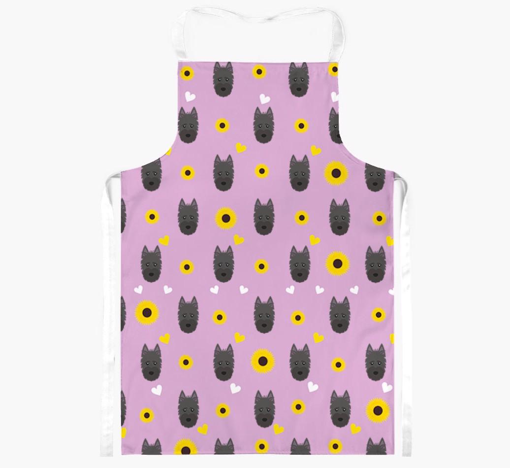 Sunflower Pattern: Personalized {breedFullName} Apron