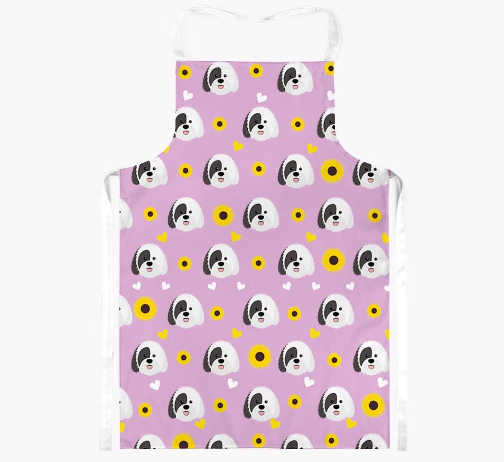 Sunflower Pattern: Personalized {breedFullName} Apron