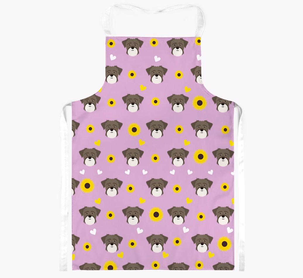 Sunflower Pattern: Personalized {breedFullName} Apron