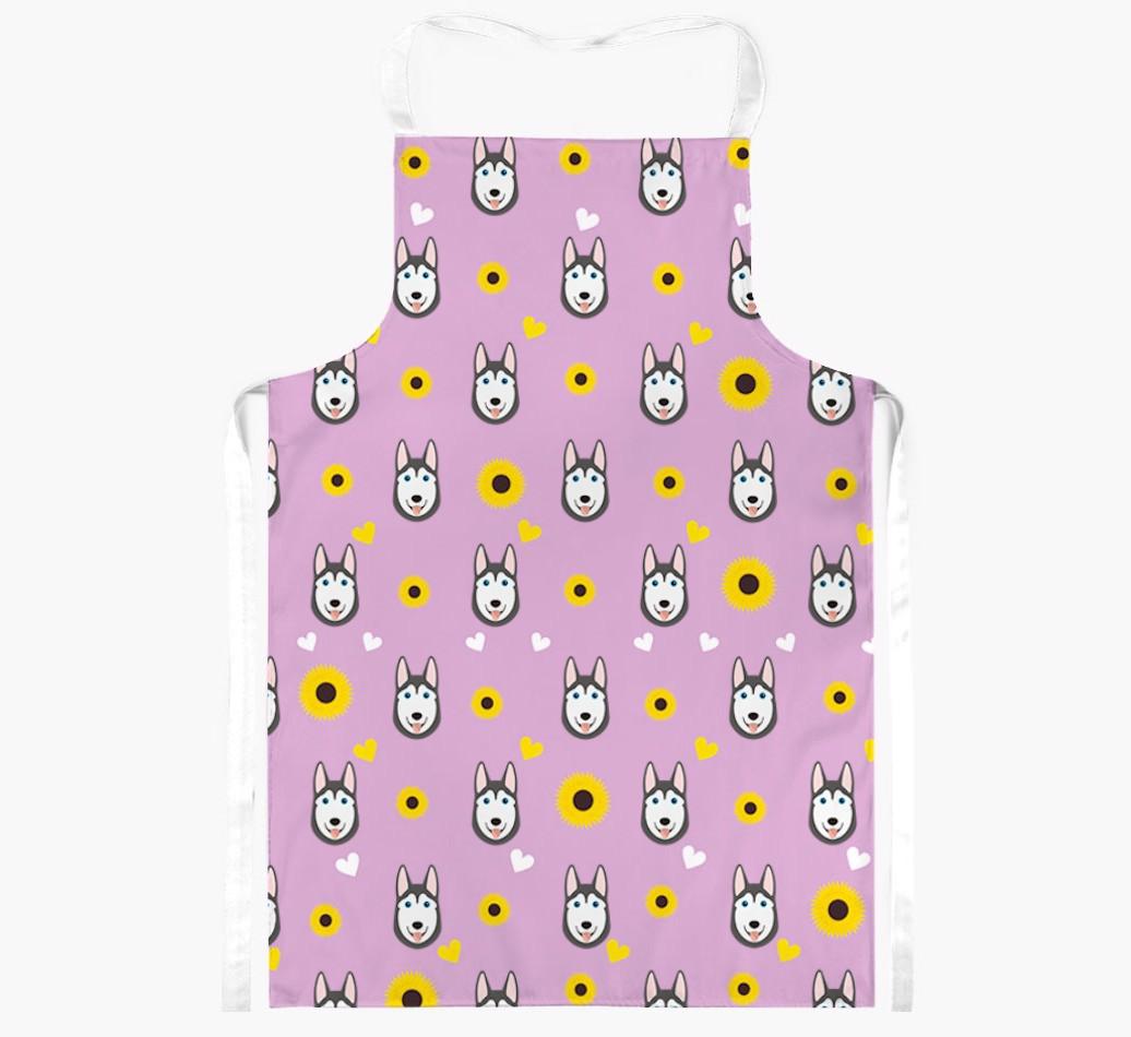 Sunflower Pattern: Personalized {breedFullName} Apron