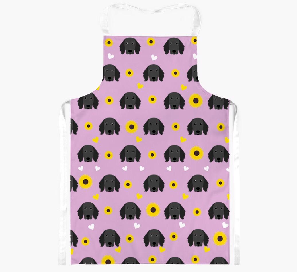 Sunflower Pattern: Personalized {breedFullName} Apron