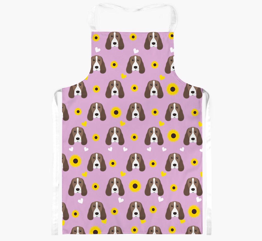 Sunflower Pattern: Personalized {breedFullName} Apron