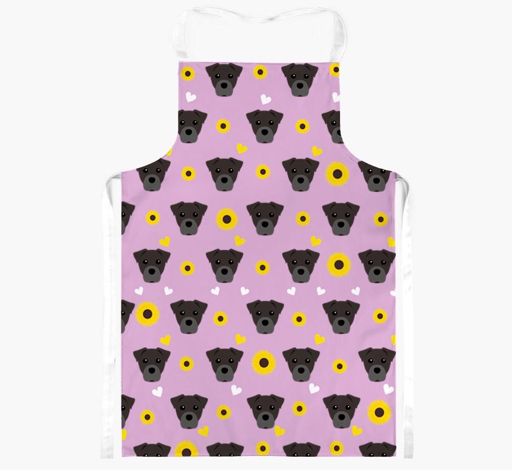 Sunflower Pattern: Personalized {breedFullName} Apron