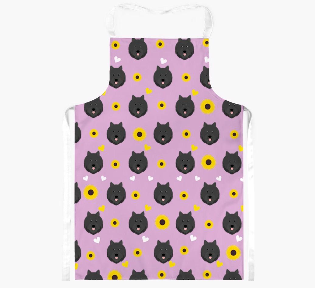 Sunflower Pattern: Personalized {breedFullName} Apron