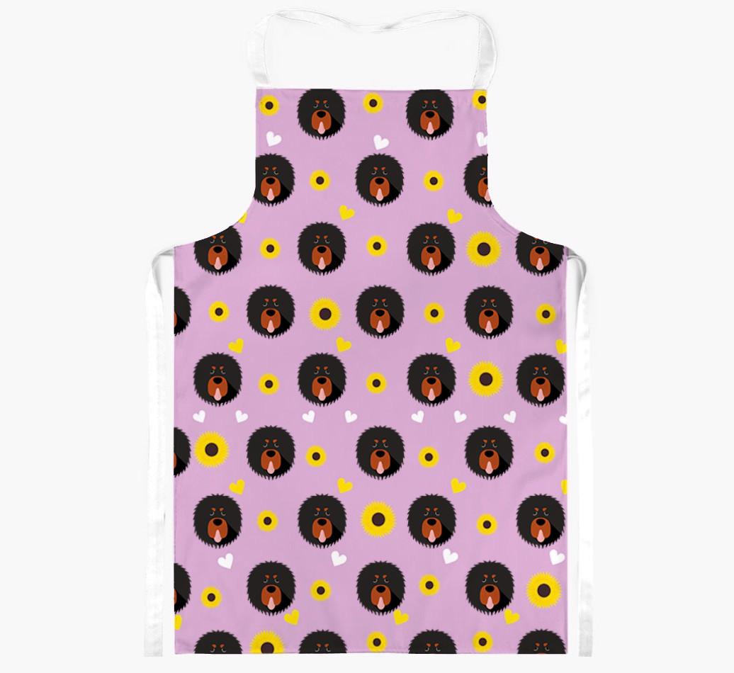 Sunflower Pattern: Personalized {breedFullName} Apron