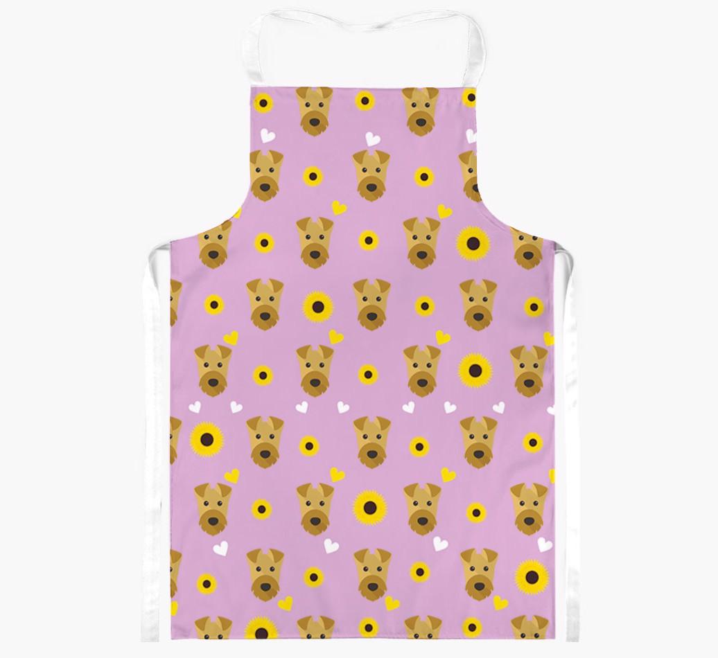 Sunflower Pattern: Personalized {breedFullName} Apron