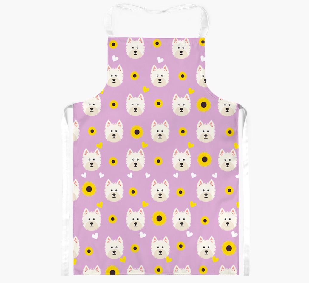 Sunflower Pattern: Personalized {breedFullName} Apron