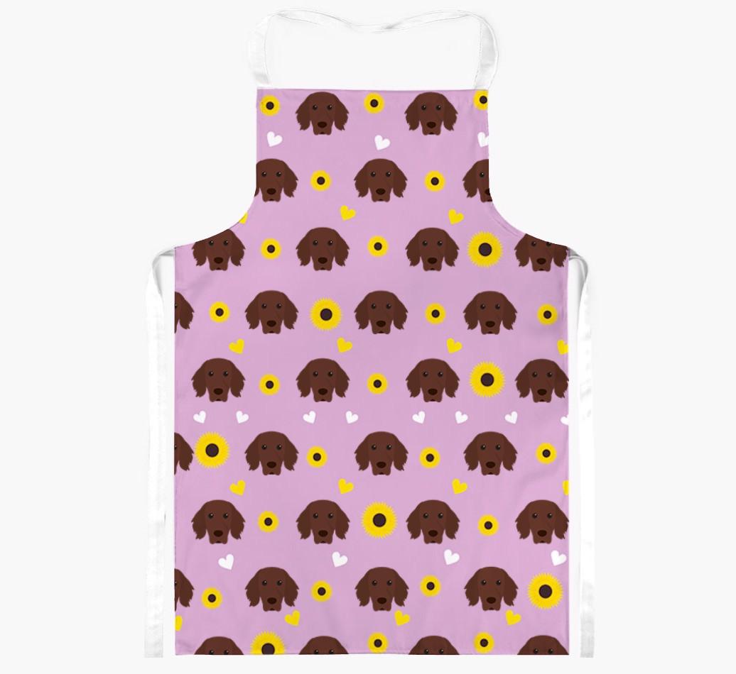 Sunflower Pattern: Personalized {breedFullName} Apron