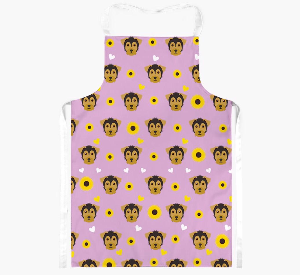 Sunflower Pattern: Personalized {breedFullName} Apron