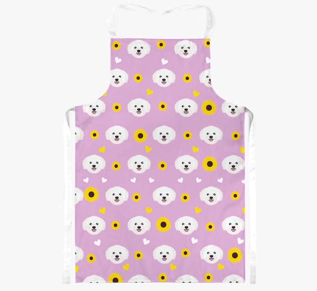 Sunflower Pattern: Personalized {breedFullName} Apron