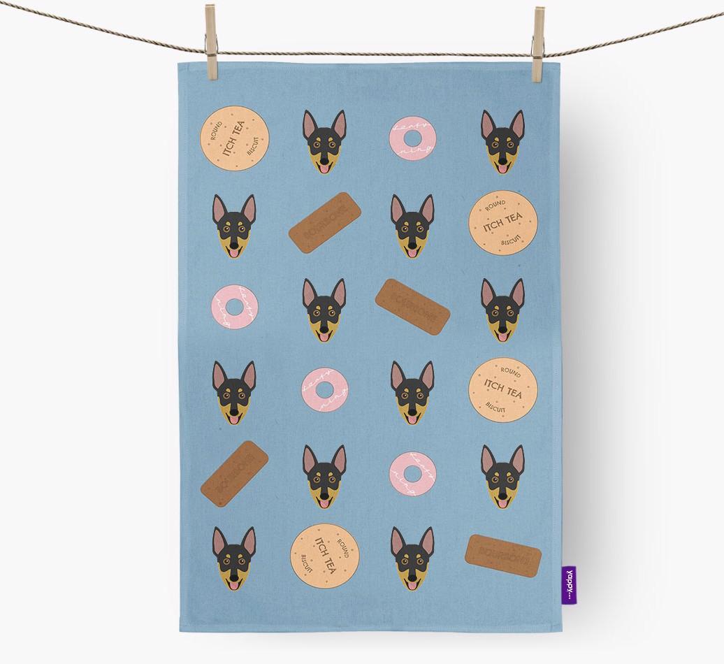 'Cookie Pattern' - Personalized {breedFullName} Dish Towel