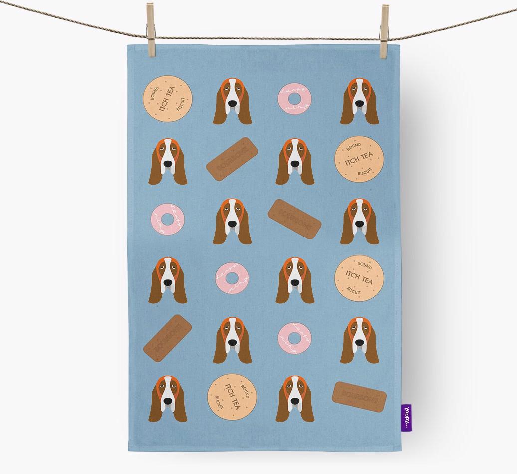 'Cookie Pattern' - Personalized {breedFullName} Dish Towel