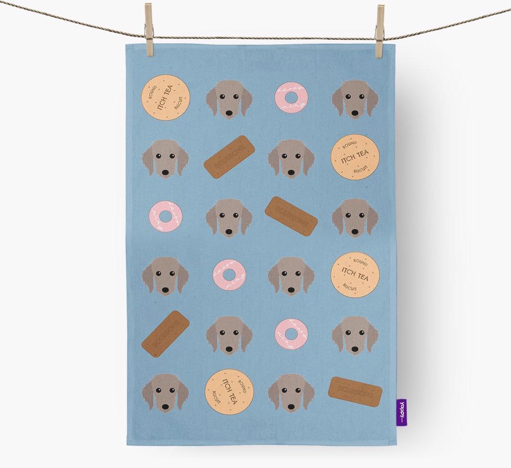 'Cookie Pattern' - Personalized {breedFullName} Dish Towel
