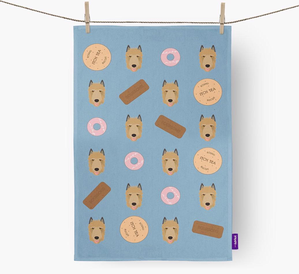 'Cookie Pattern' - Personalized {breedFullName} Dish Towel