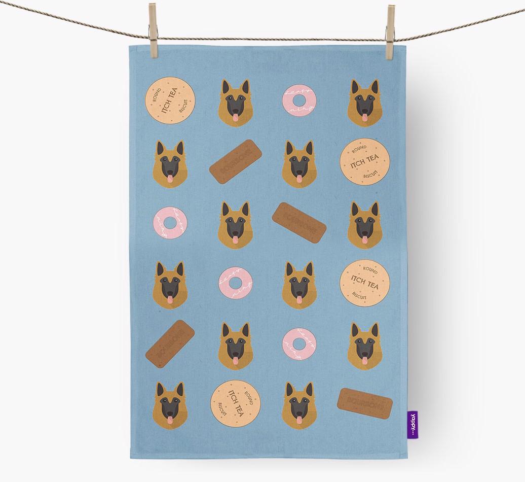 'Cookie Pattern' - Personalized {breedFullName} Dish Towel