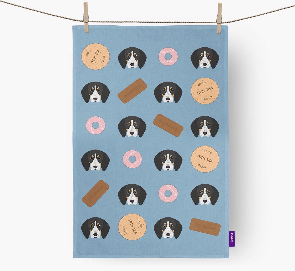'Cookie Pattern' - Personalized {breedFullName} Dish Towel