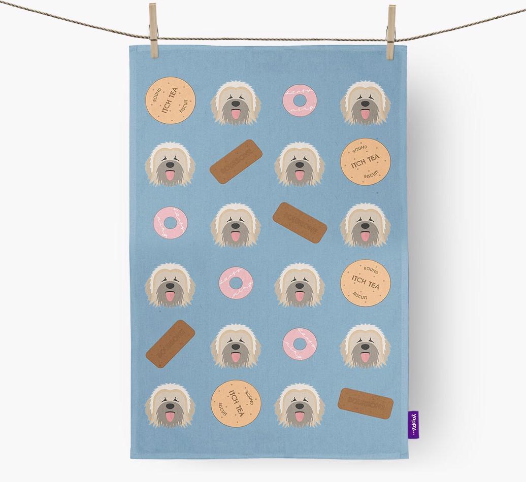 'Cookie Pattern' - Personalized {breedFullName} Dish Towel