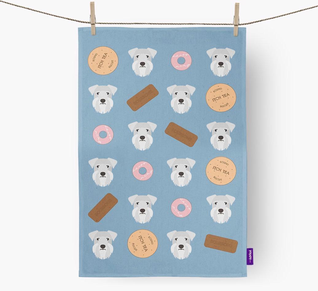 'Cookie Pattern' - Personalized {breedFullName} Dish Towel