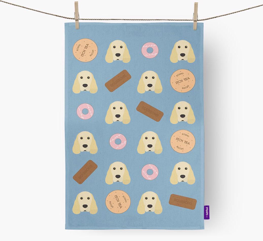 'Cookie Pattern' - Personalized {breedFullName} Dish Towel