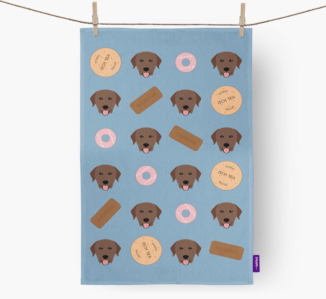 'Cookie Pattern' - Personalized {breedFullName} Dish Towel