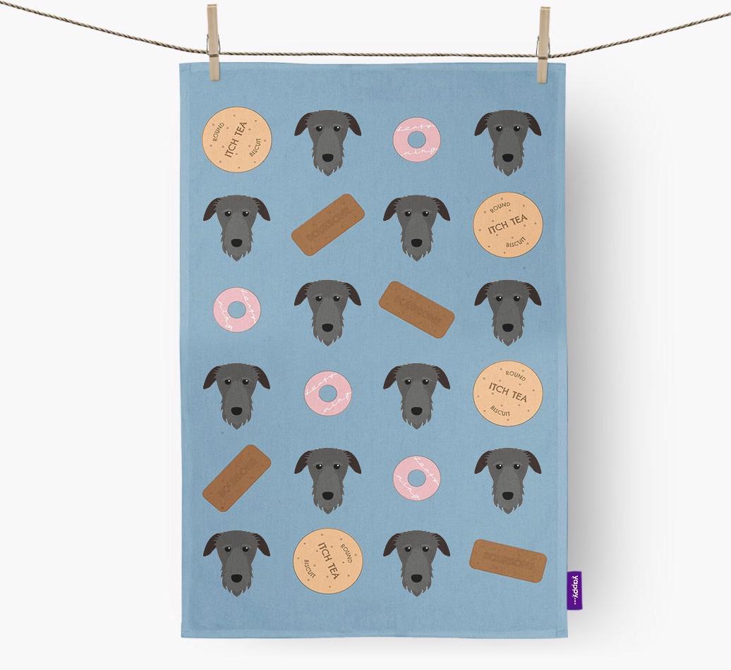 'Cookie Pattern' - Personalized {breedFullName} Dish Towel