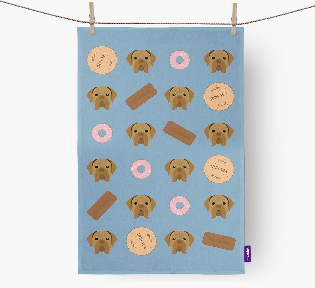'Cookie Pattern' - Personalized {breedFullName} Dish Towel