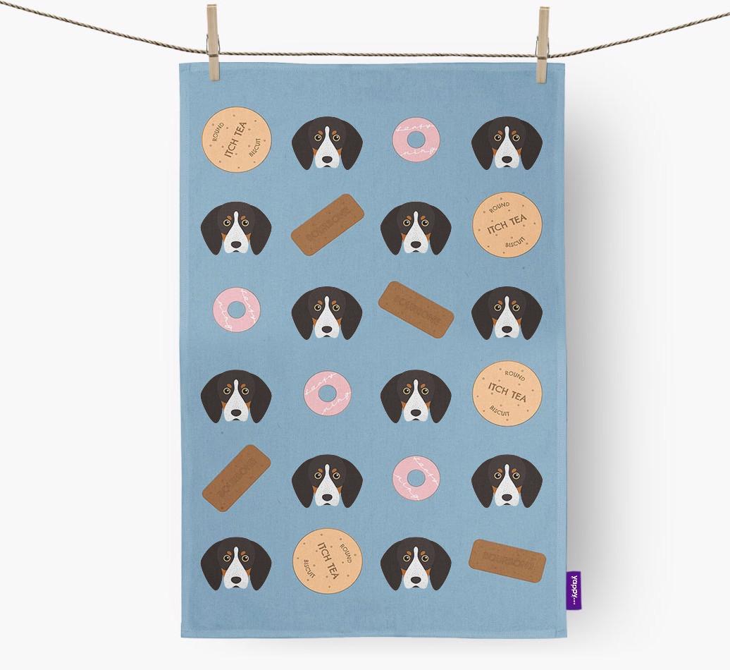 'Cookie Pattern' - Personalized {breedFullName} Dish Towel