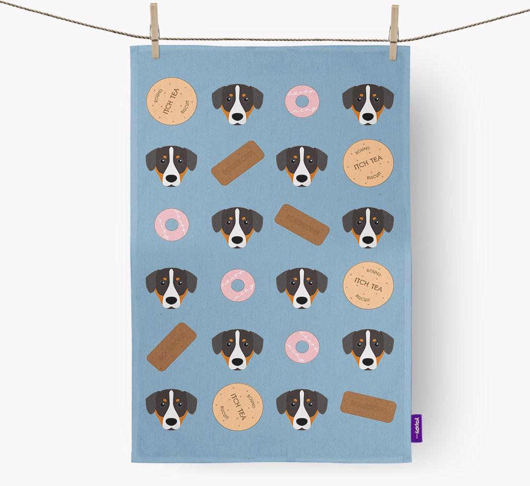 'Cookie Pattern' - Personalized {breedFullName} Dish Towel
