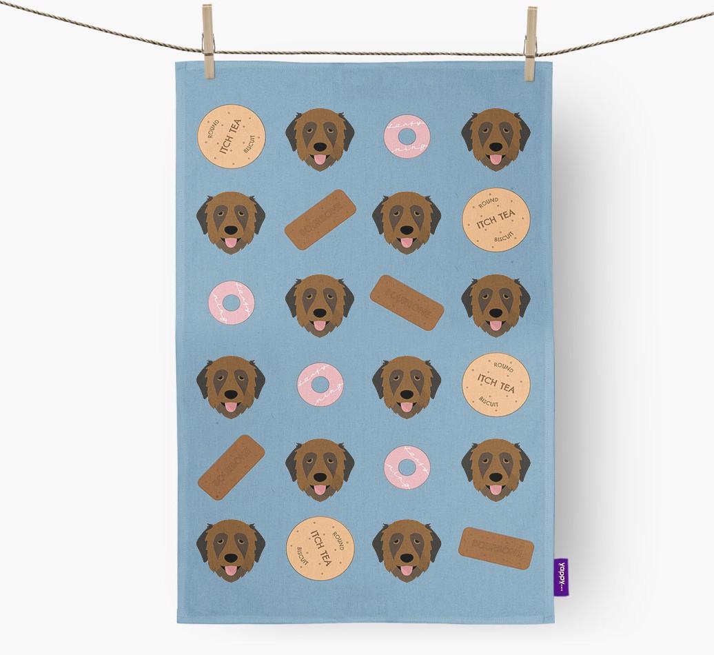 'Cookie Pattern' - Personalized {breedFullName} Dish Towel