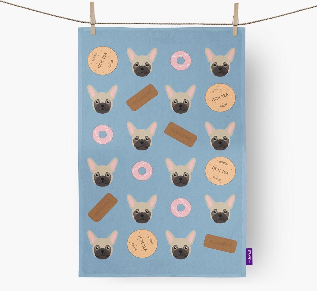 'Cookie Pattern' - Personalized {breedFullName} Dish Towel