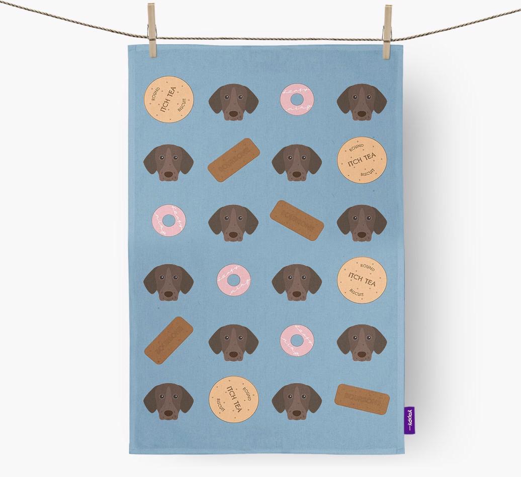 'Cookie Pattern' - Personalized {breedFullName} Dish Towel