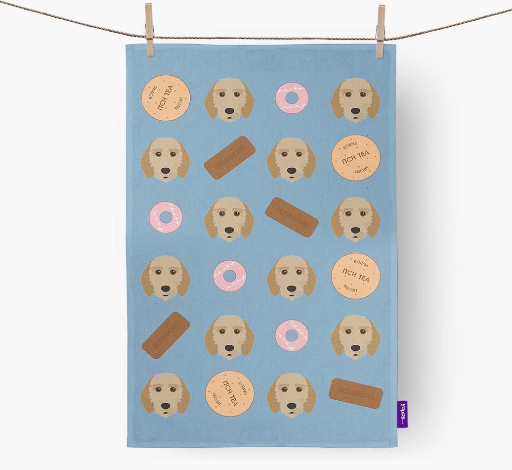 'Cookie Pattern' - Personalized {breedFullName} Dish Towel