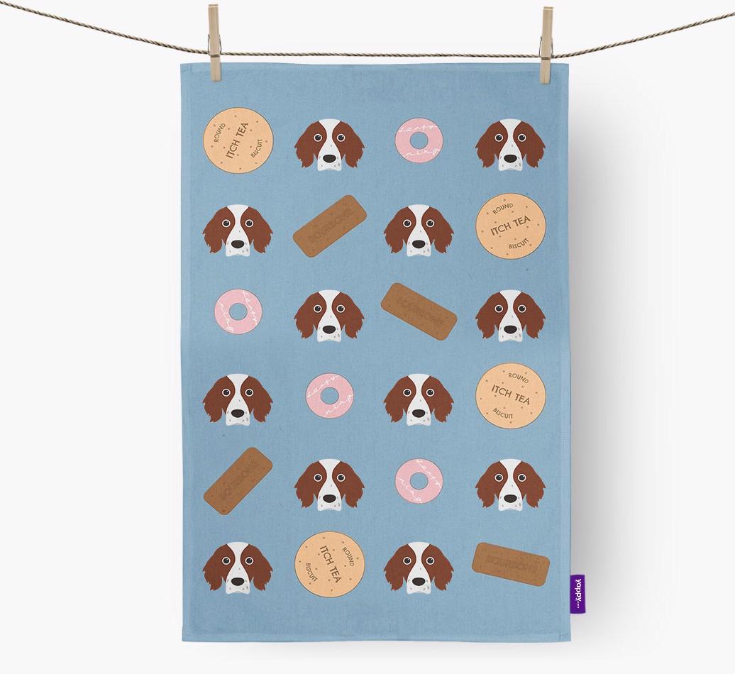 'Cookie Pattern' - Personalized {breedFullName} Dish Towel