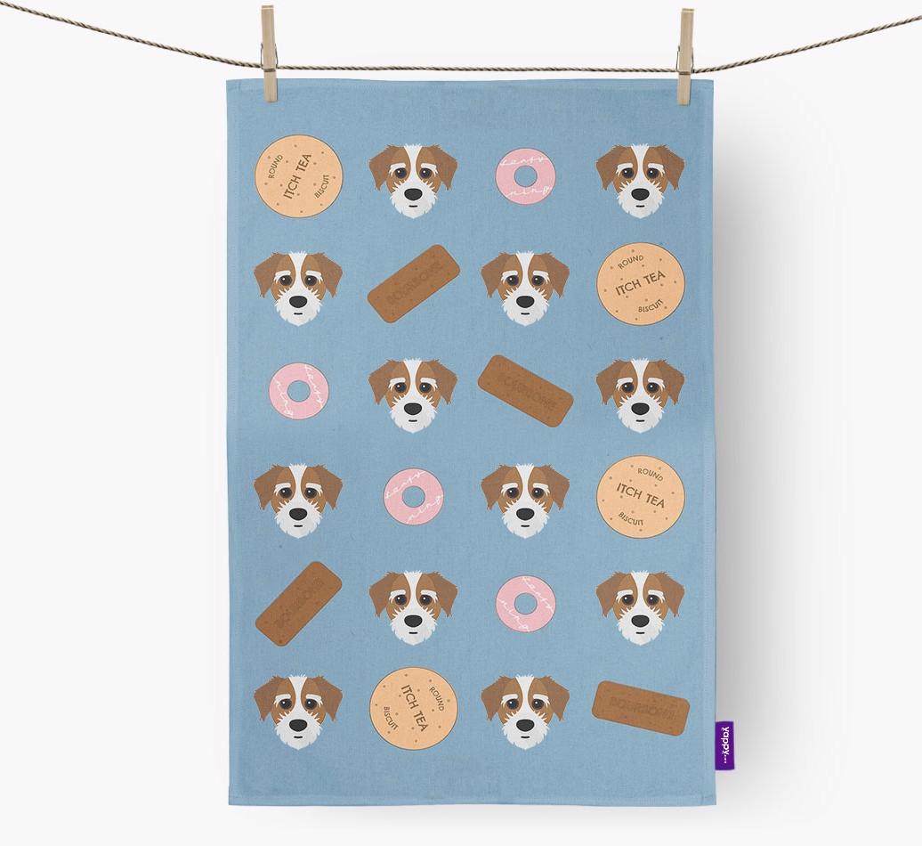 'Cookie Pattern' - Personalized {breedFullName} Dish Towel