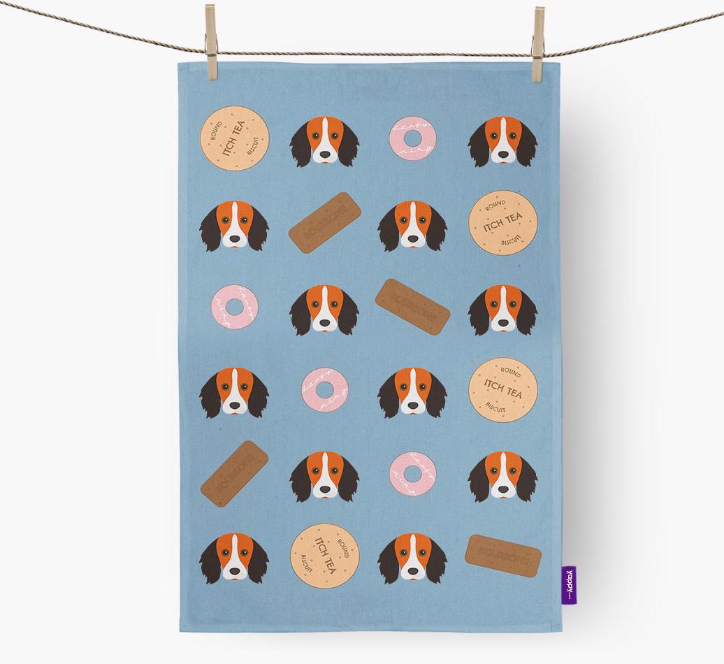 'Cookie Pattern' - Personalized {breedFullName} Dish Towel