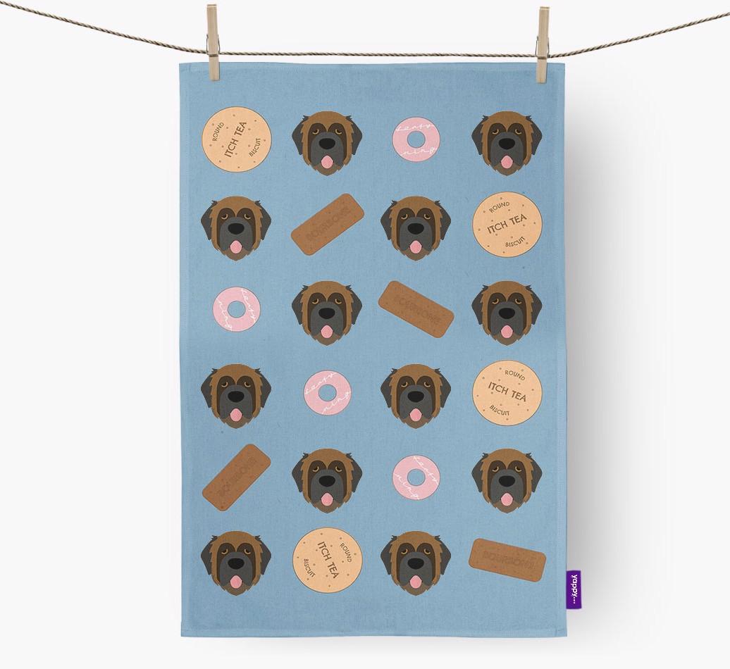 'Cookie Pattern' - Personalized {breedFullName} Dish Towel