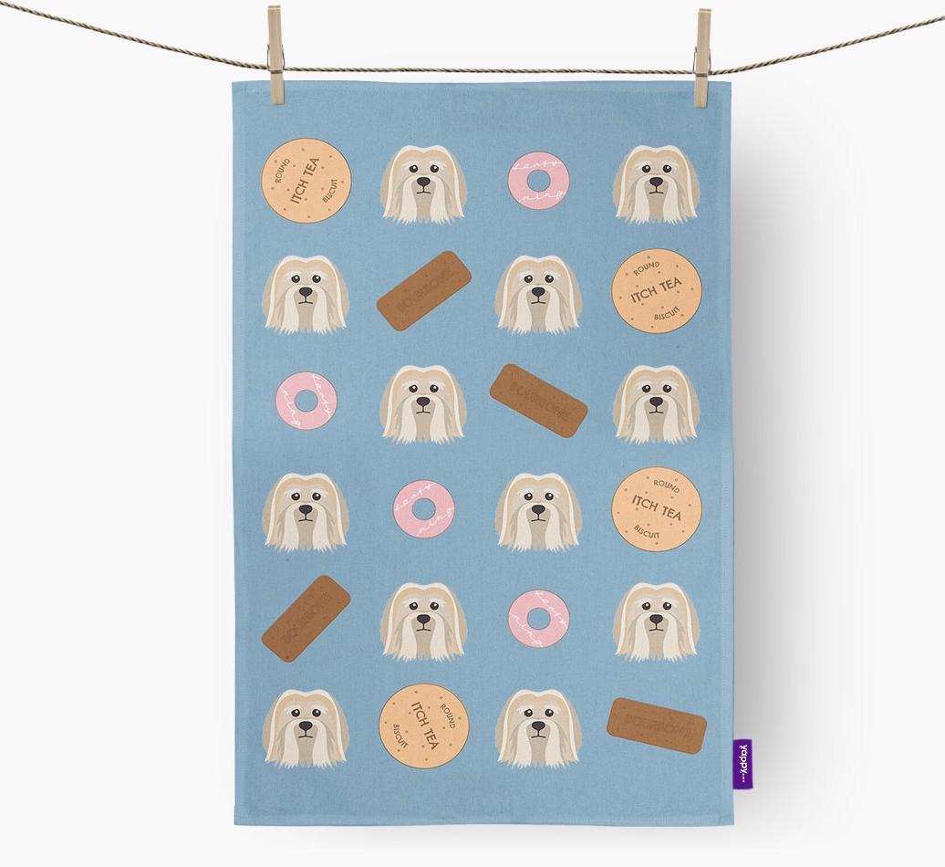 'Cookie Pattern' - Personalized {breedFullName} Dish Towel