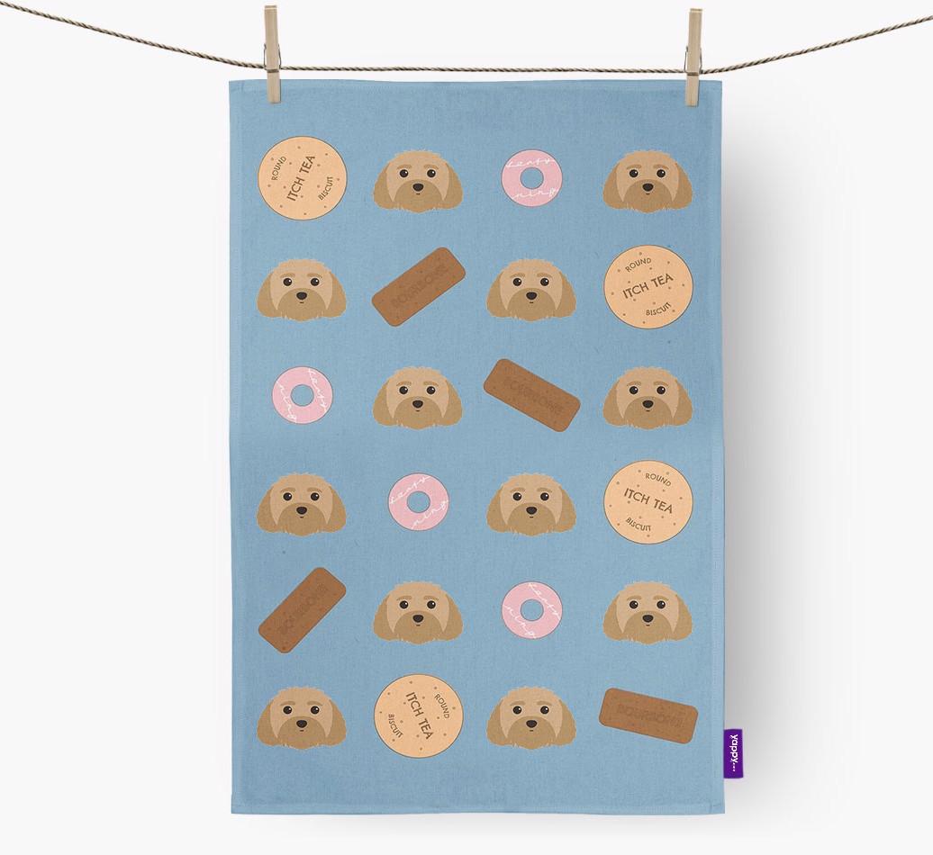'Cookie Pattern' - Personalized {breedFullName} Dish Towel
